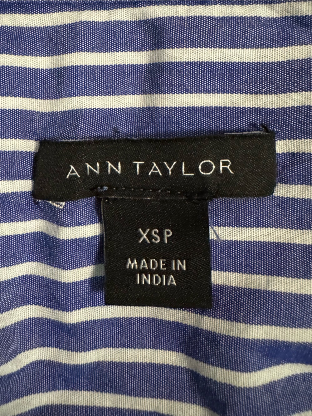 Ann Taylor Men’s Blue and White Striped Shorts